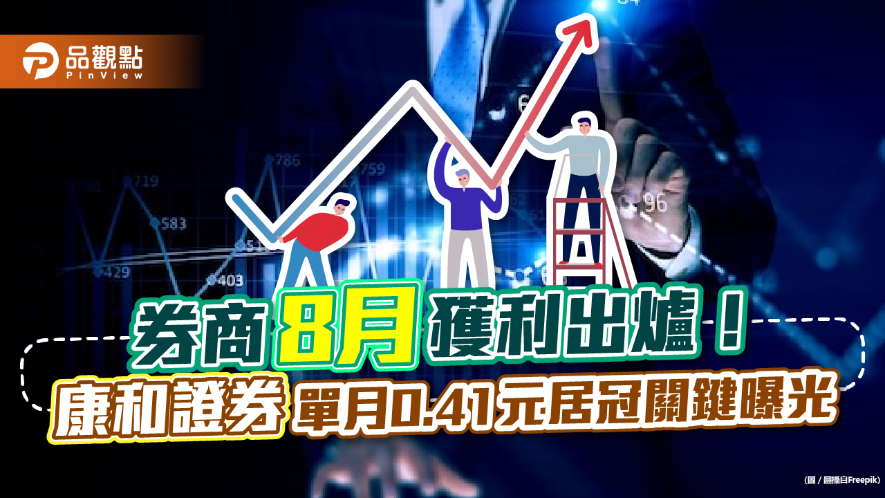 券商8月獲利一表看懂!康和證單月EPS 0.41元居冠 大賺關鍵揭曉|財經