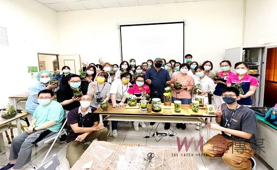 臺中榮總埔里分院 員工健康識能之苔蘚組盆手作講座