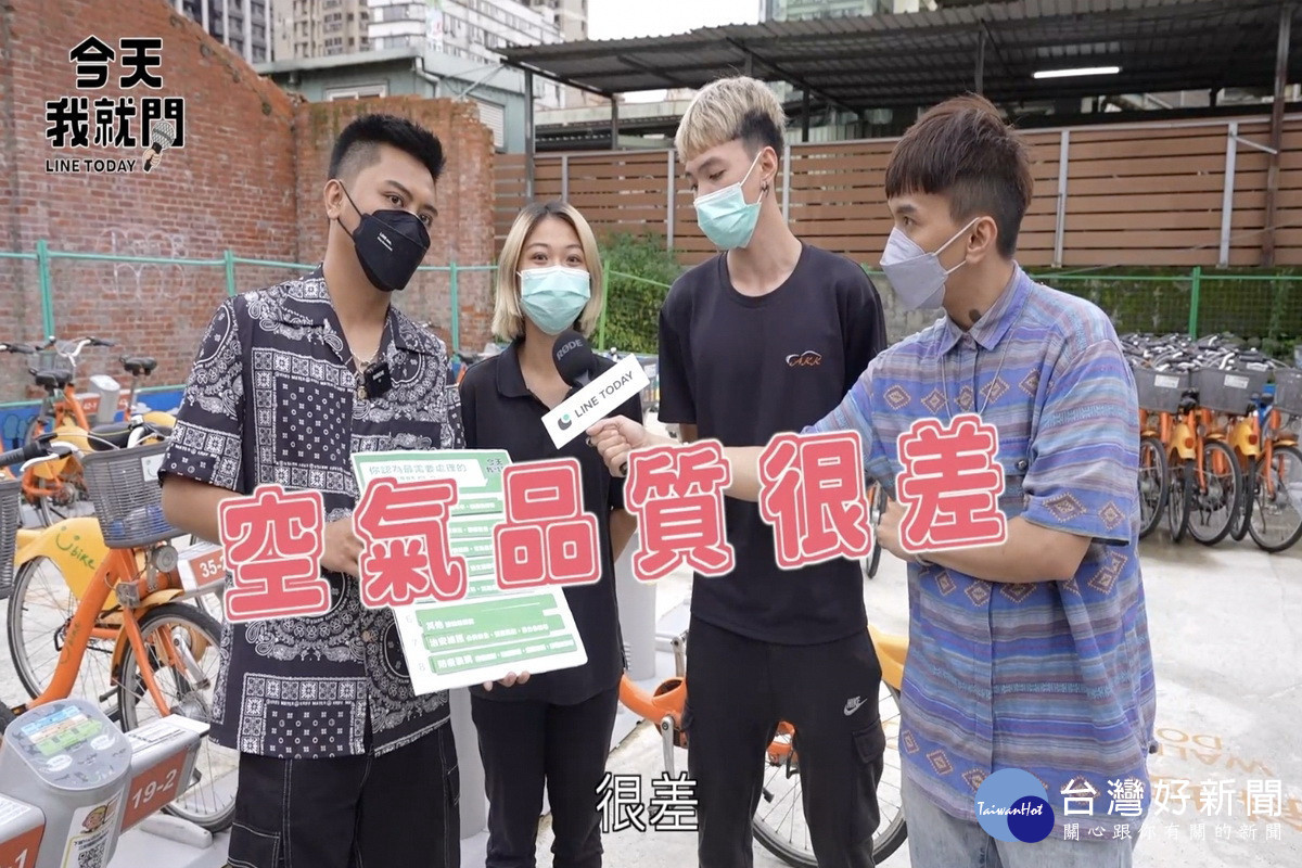 《今日我就問》節目依據民調排行進行街訪製作影片。(張善政競辦提供)
