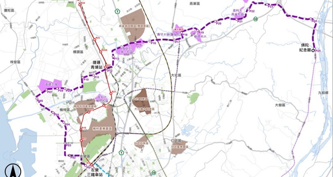 高雄捷運路網規劃廣納民意 青線納入紫線可行性研究招標案辦理評估