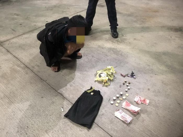 舉頭三尺有神明 半夜偷香油錢遭警活逮