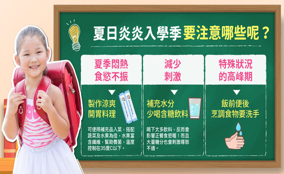夏日炎炎入學季 養出健康小孩父母必知的「3件事」
