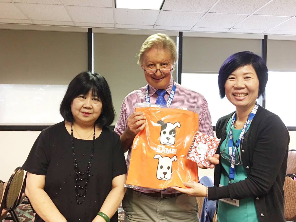 馬海霞（左一）建議應通盤檢討公務預算與健保支出如何劃分。翻攝陽光基金會臉書