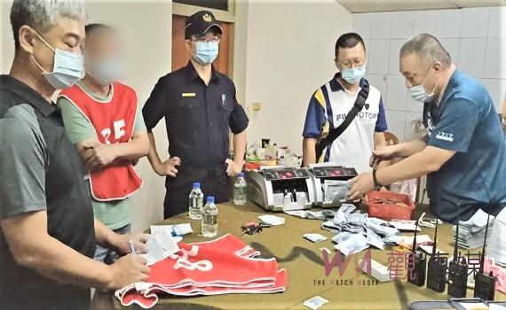 虎尾分局破獲麻將牌九賭場    查扣賭資二百多萬和點鈔機
