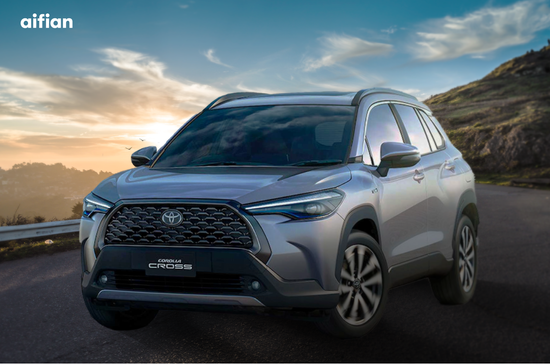 用 aifian 月付 11,800 TOYOTA COROLLA CROSS 尊爵版直接開回家