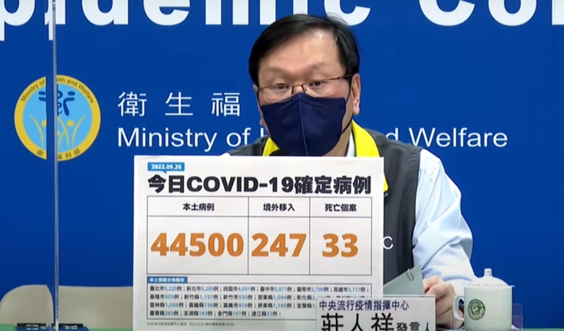 今日新增44500例本土  247例境外  33死