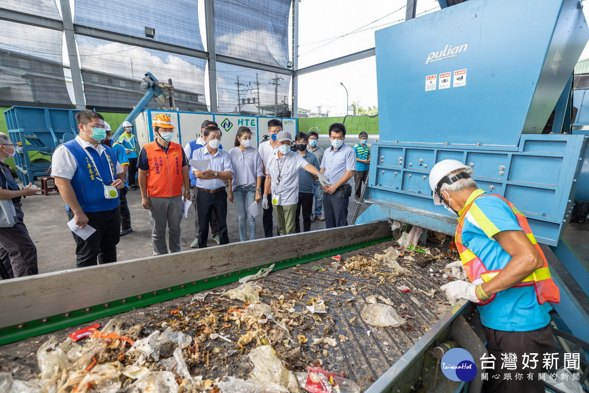 南投市正在試辦電漿裂解垃圾問題。(縣府提供)