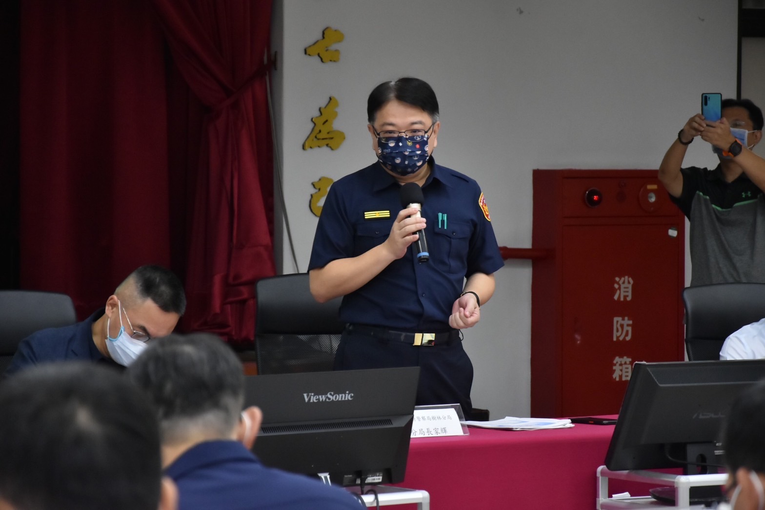 圖片說明:樹林警檢舉辦反賄座談會。(記者徐煜勝翻攝)