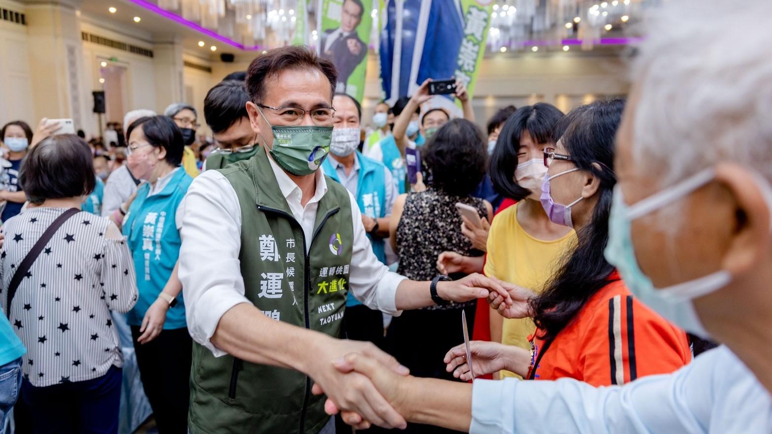 鄭運鵬快篩陽確診。資料照片/鄭辦提供