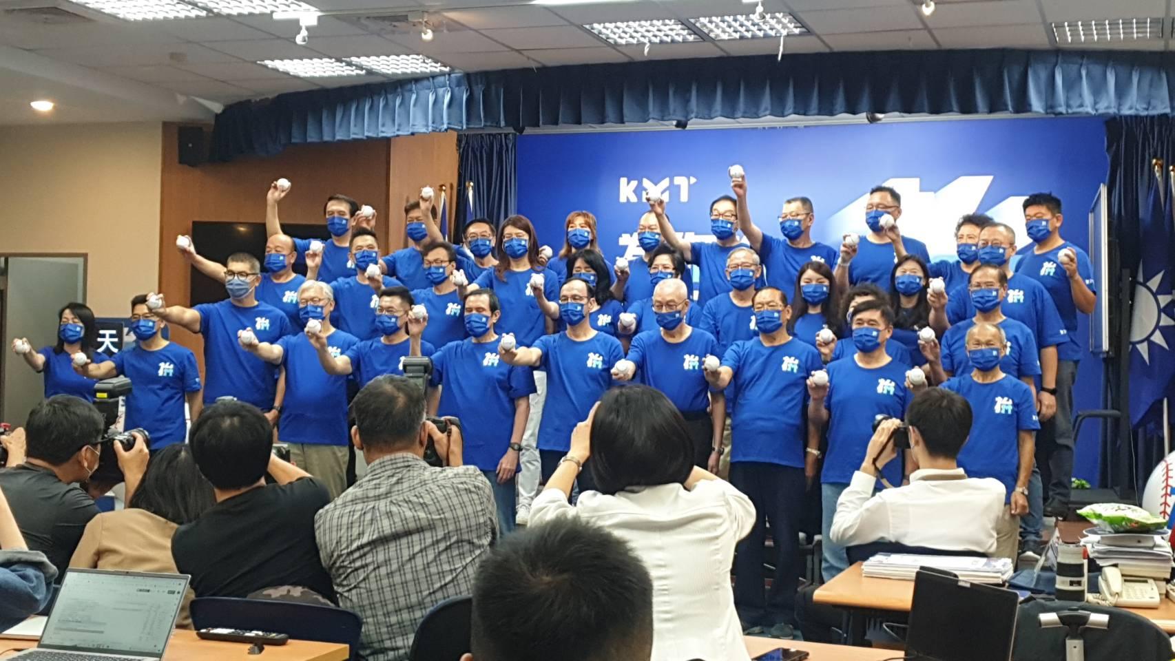 國民黨中央助選團成軍,朱立倫帶隊將全台輔選。陳明旺攝