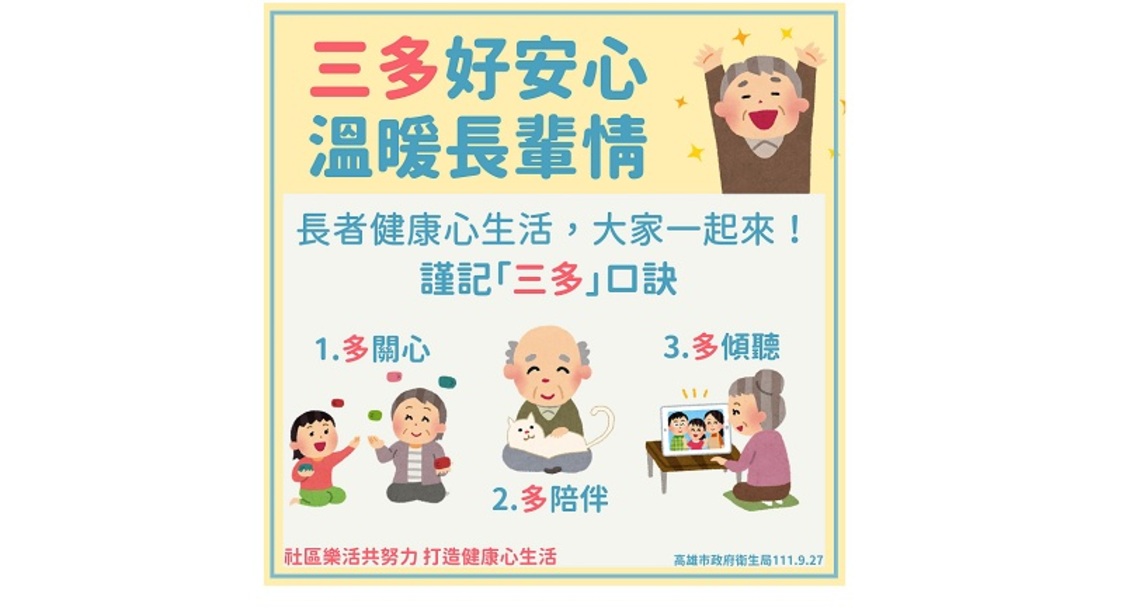 社福力六都第一 高市公私協力打造「高齡心生活」