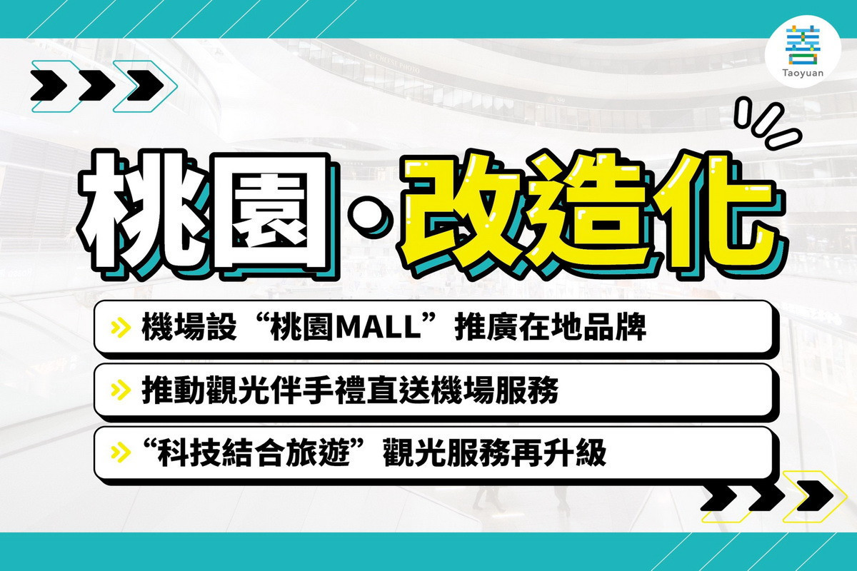 國民黨桃園市長參選人張善政提出桃園觀光政見~「改造化」。