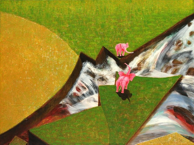 (圖138) 消失的地平線 混合媒材130x162cm 2009_1.jpg