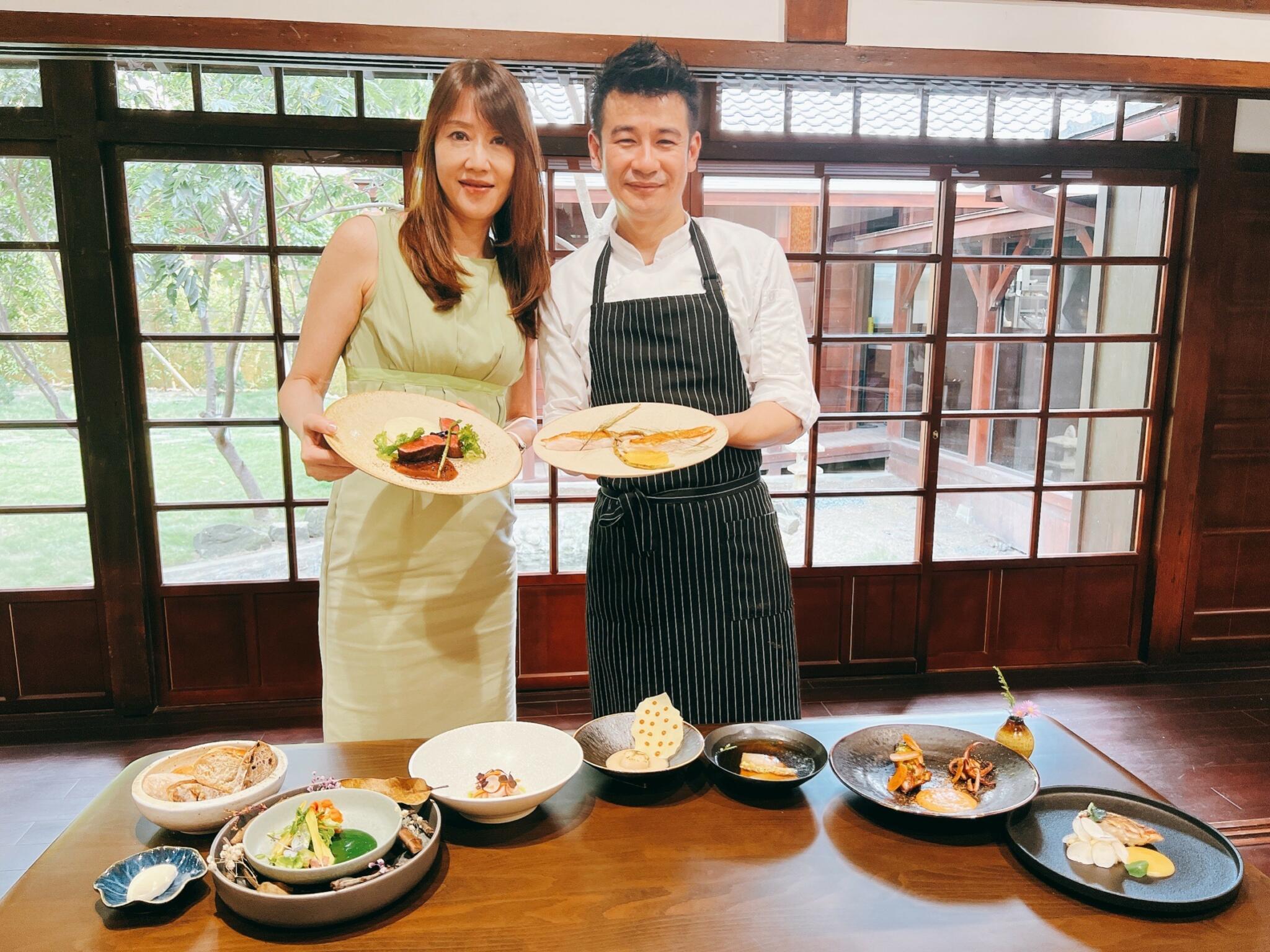 當代料理搬進百年日式官舍!132糧倉翻玩客家料理 51 時藝多媒體場館一部營運長廖瑜玲與132糧倉主廚王正岳