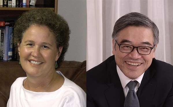 「一丹教育研究獎」得獎者Linda Darling-Hammond博士(左)及「一丹教育發展獎」得獎者朱永新教授(右) 「一丹教育研究獎」得獎者Linda Darling-Hammond博士(左)及「一丹教育發展獎」得獎者朱永新教授(右)