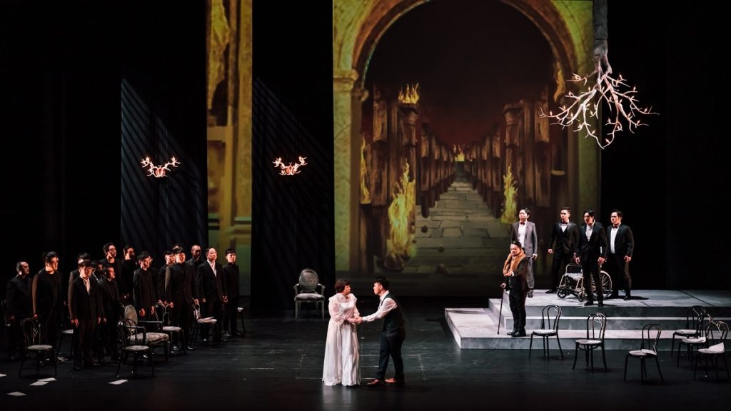 《唐懷瑟》有高潮迭起的音樂、節奏明快以及角色有張力的演出,赤裸地描繪出精神感官與肉體慾望間的衝突,是華格納最受歡迎的歌劇作品。(圖/歌劇院提供攝影:陳建豪)