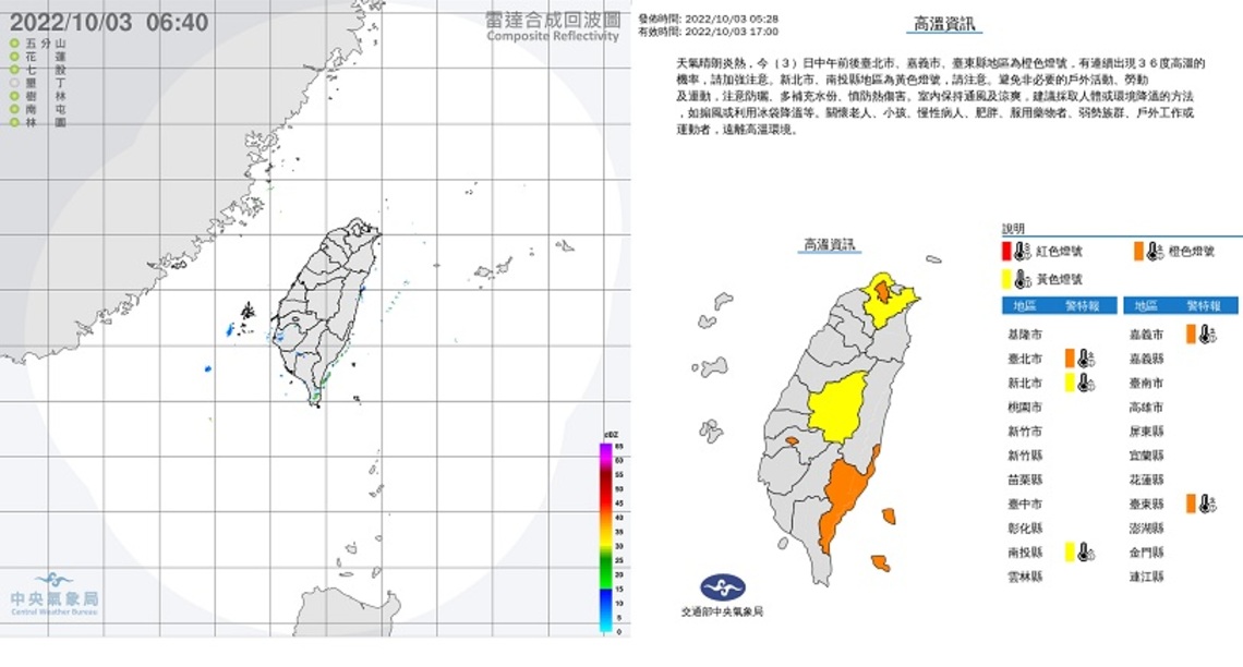 晴到多雲 白天悶熱 日夜溫差稍大