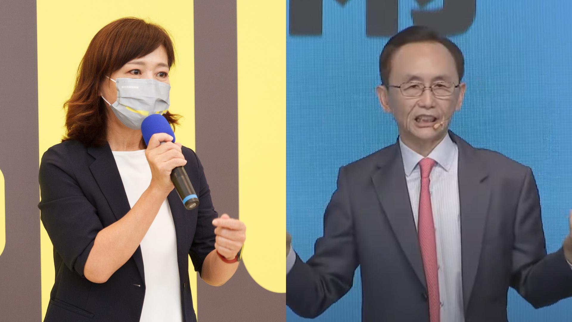 吳子嘉散佈「求官」不實謠言,沈慧虹提告誹謗捍衛清白。合成照片/沈慧虹競辦提供、翻攝董事長開講