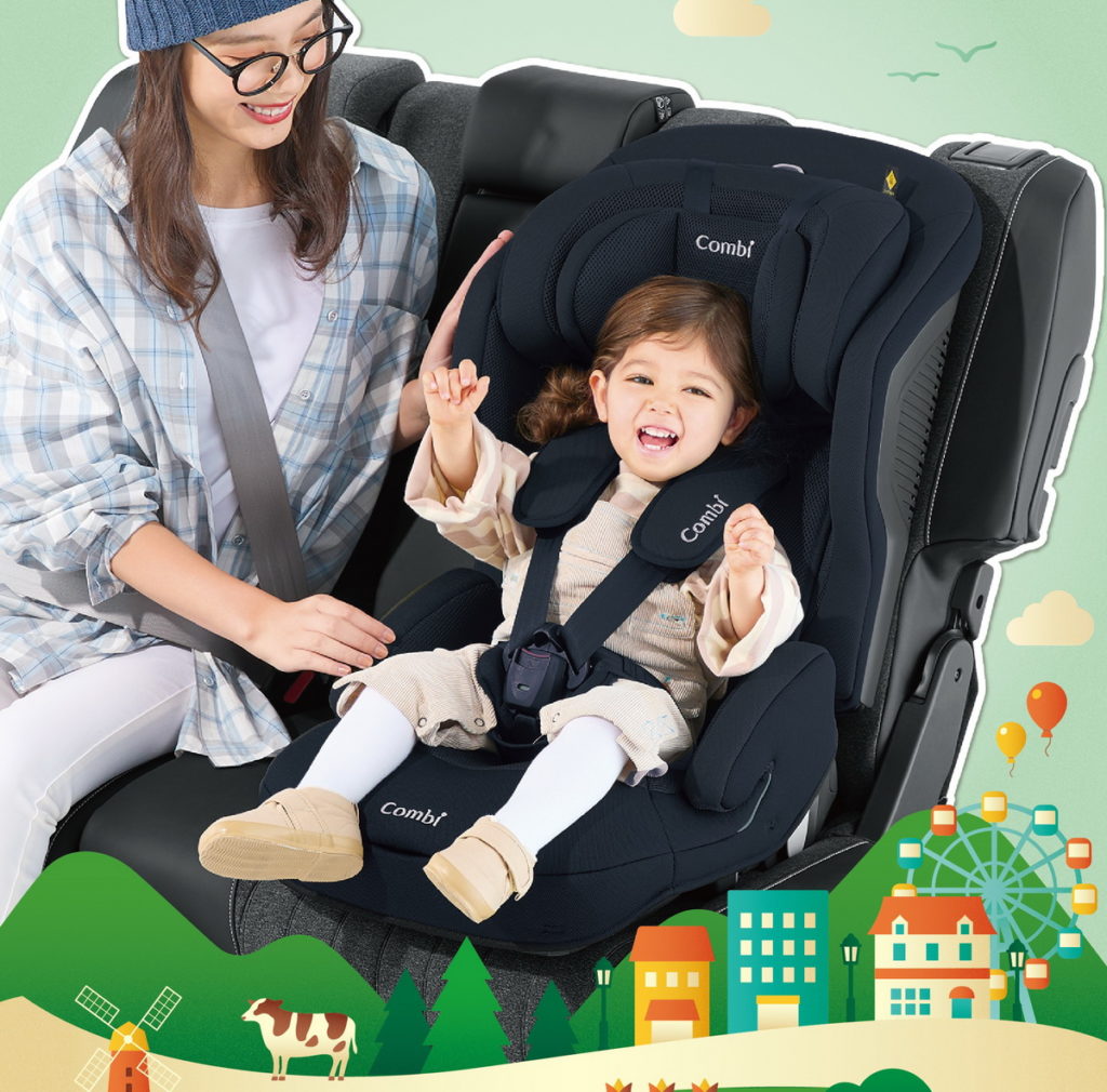 日本Combi將於10月台北婦幼展推出日系第一台通過R129認證的ISOFIX成長型汽座,獲得矚目