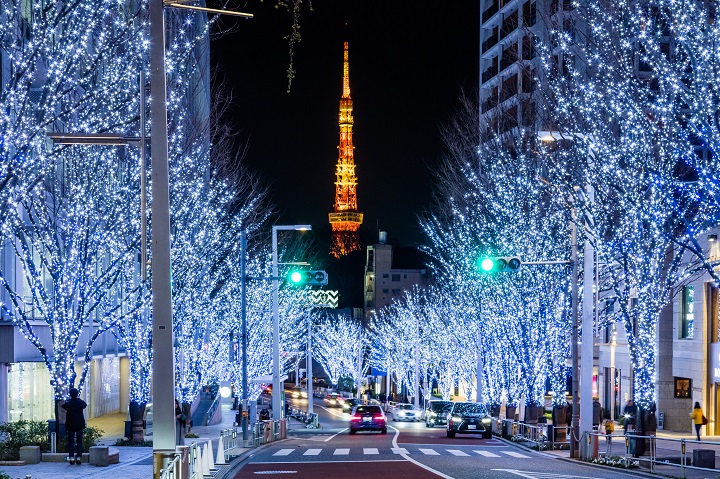 每年東京六本木長達400公尺的櫸坂林蔭大道點燈,是旅客最愛的拍照熱點。 圖:森ビル株式会社/來源