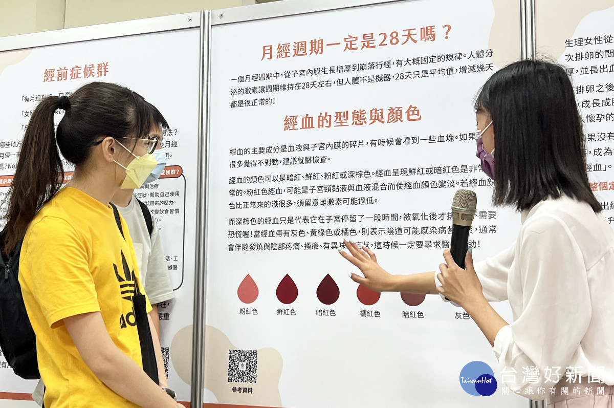 特展即日起至10月12日於中央大學教學研究大樓一樓展出,跨領域探討「月經」的多元面向。