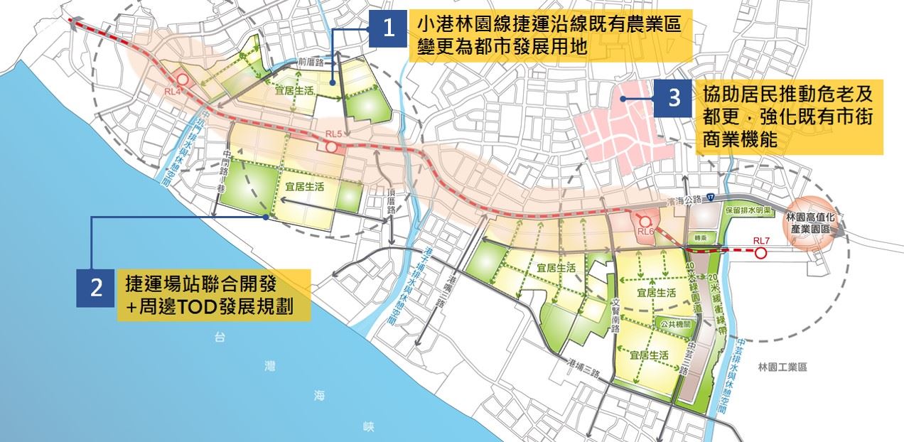 配合捷運小港林園延伸線建設 沿線土地變更專案通盤檢討草案辦理公開展覽