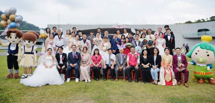 2022南投縣日月潭集團婚禮 20對佳偶喜結良緣