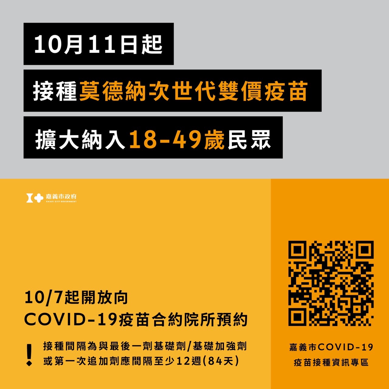 1011起接種Moderna次世代雙價疫苗擴大納入18至49歲民眾