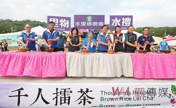 南投茶博千人擂茶 立委許淑華提三大主軸客家政見