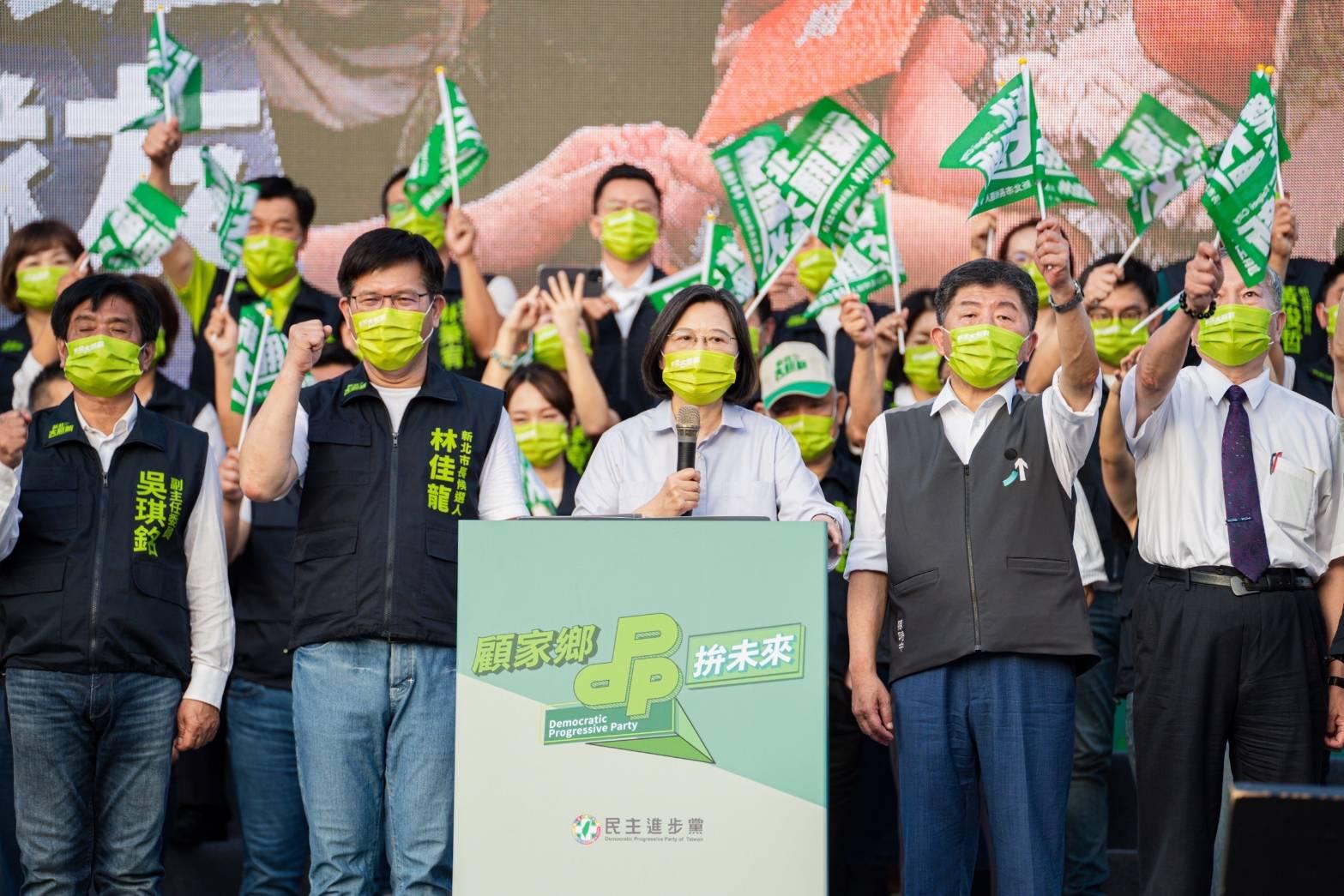 選戰倒數,民進黨規劃一系列造勢活動催化選情。資料照片