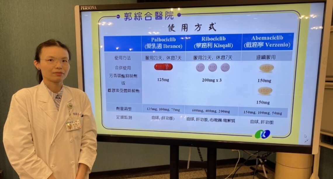 台南郭醫乳癌標靶新療法抑制劑有效