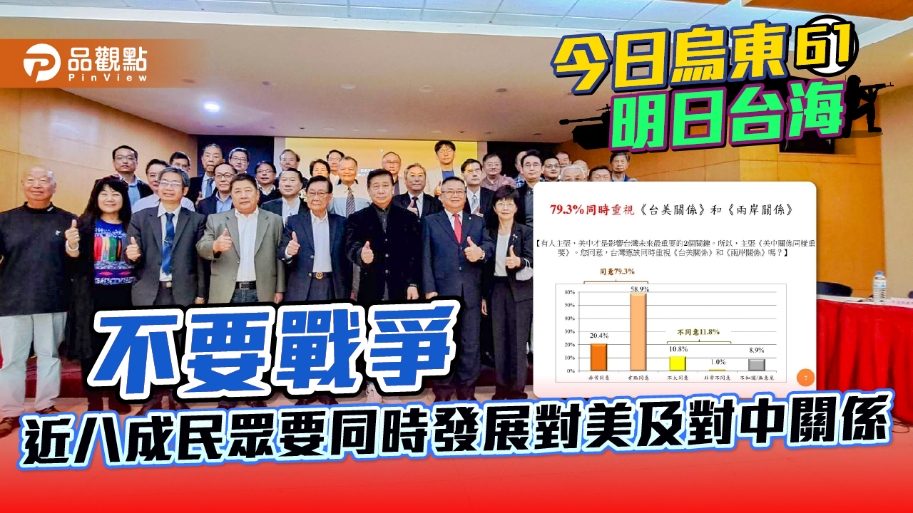 張顯耀民調反映 八成民眾同時重視對美及對中關係  ｜  兩岸