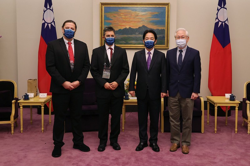 接見科技創新卓越獎隊伍 賴清德:盼與國際合作因應世界挑戰。總統府提供