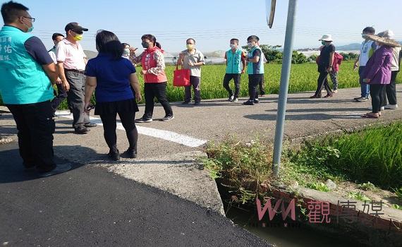 蔡培慧爭取920萬改善草屯新豐及土城社區破損農路