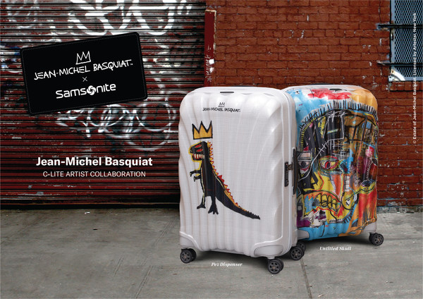 The Jean-Michel Basquiat x Samsonite collection, which is available worldwide in limited quantities, boasts two unique yet harmonious exterior designs. The Jean-Michel Basquiat x Samsonite collection, which is available worldwide in limited quantities, boasts two unique yet harmonious exterior designs.