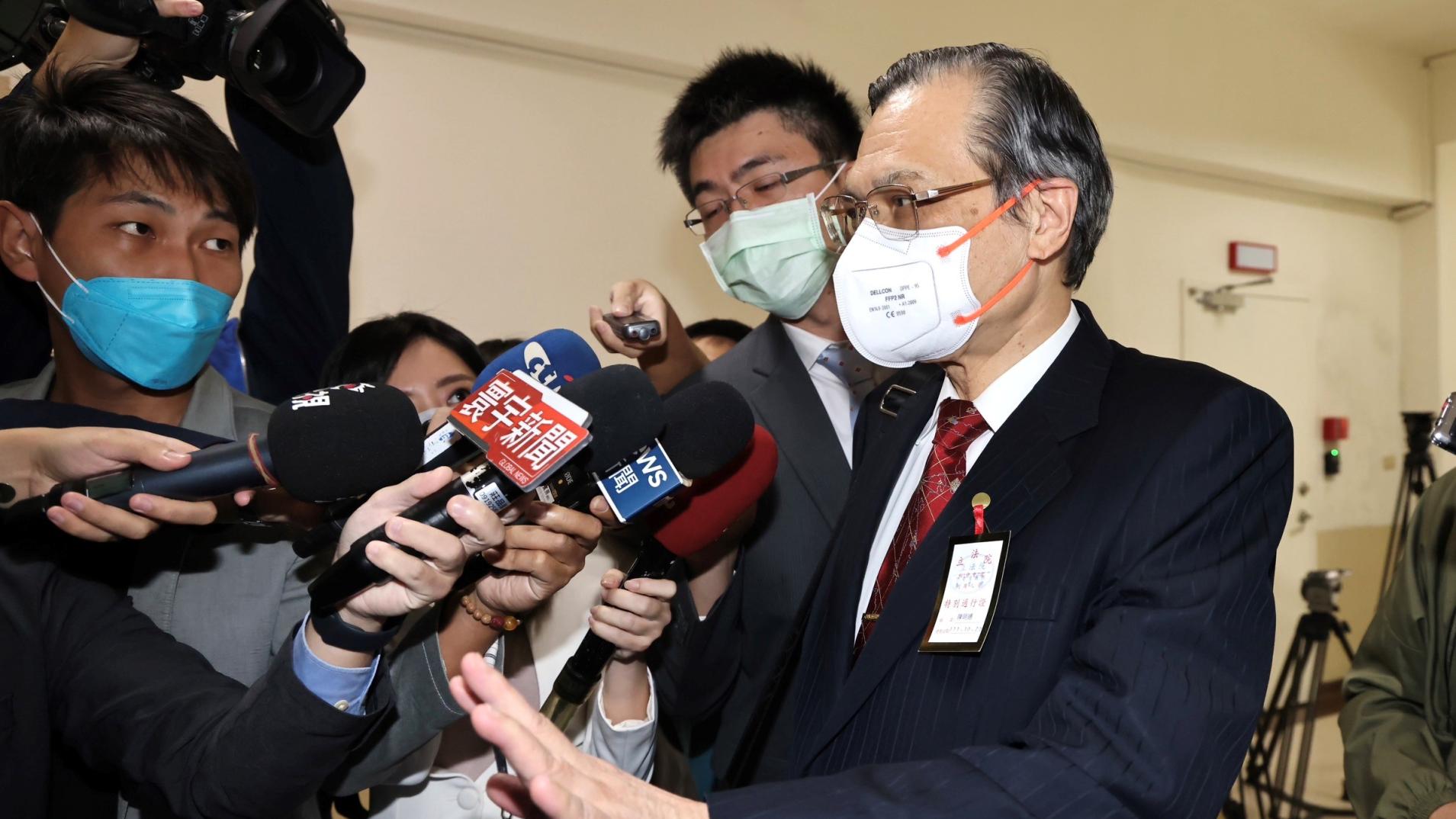 國安局長陳明通向北京當局喊話,「武力攻台,沒有贏的可能」。林啟弘攝