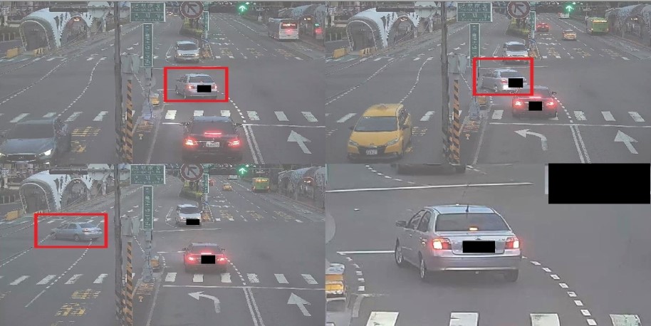 ▲西區臺灣大道與忠明南路口 － 未依號誌指示行駛   (圖/台中市警察局 提供)