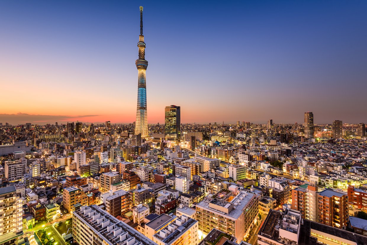 Tokyo,,Japan,Cityscape,With,The,Skytree