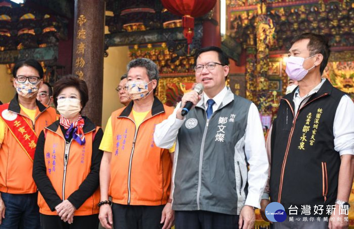 市長致詞,祝福本次遶境活動圓滿順利。