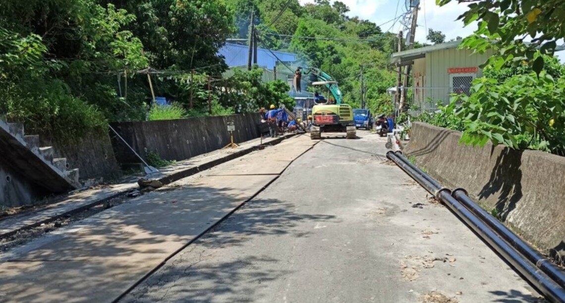 田寮里崑山路延管通水   改善當地住戶用水品質