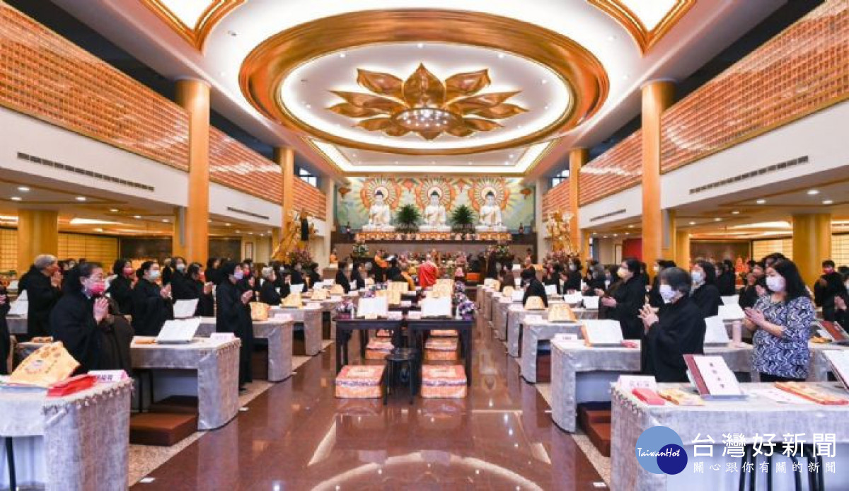 桃園佛教蓮社2022藥師法會參與人數眾多。