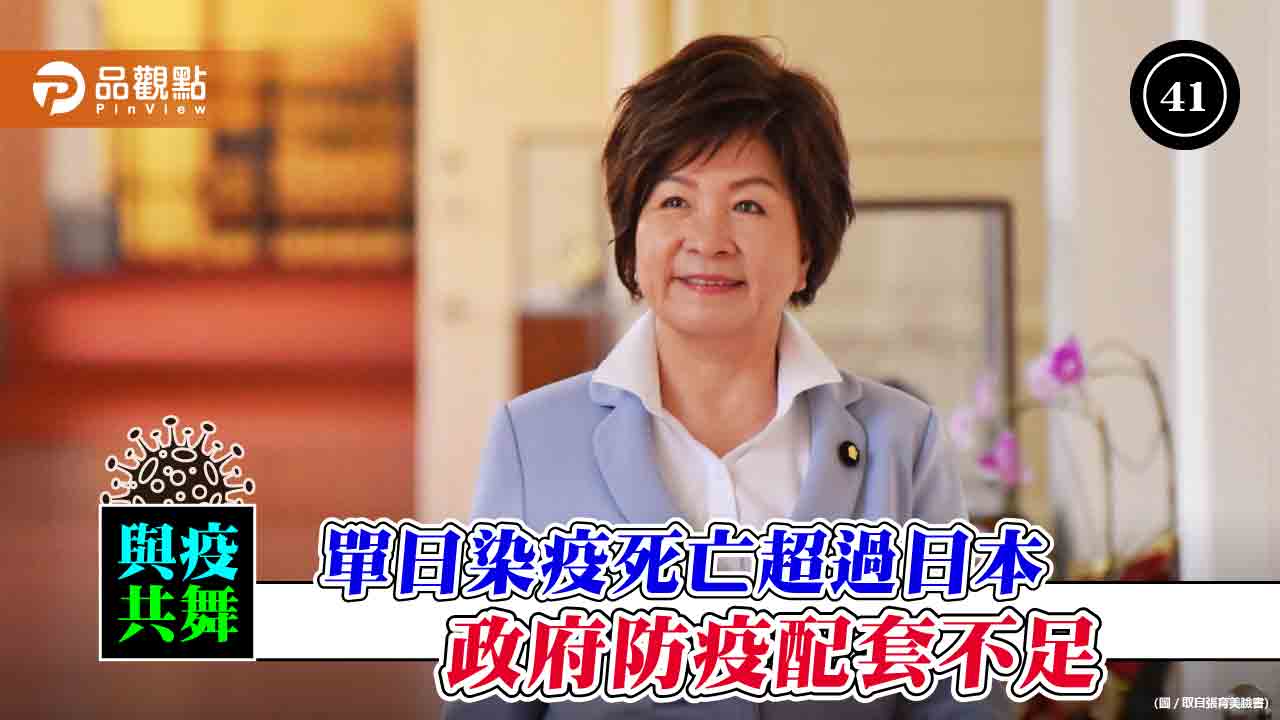 立委張育美批防疫配套不足 台灣單日染疫死亡超過日本 | 政治