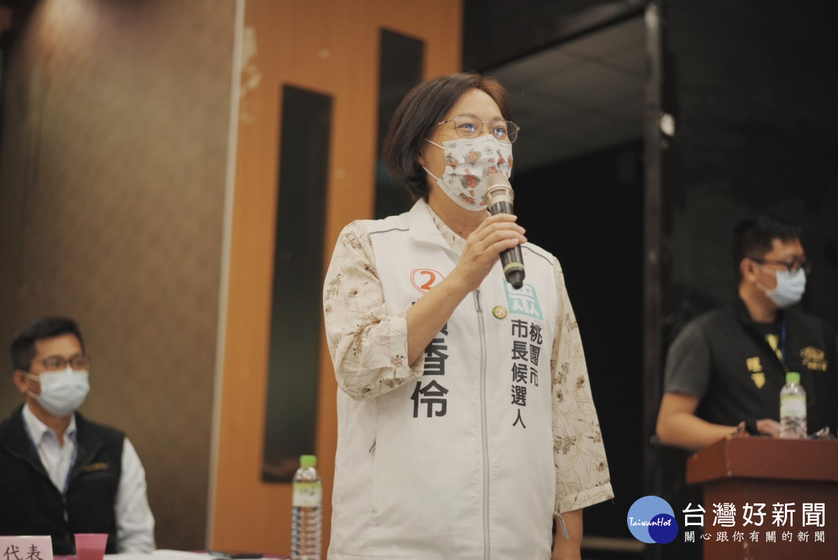 賴香伶表示，年底不是為保住誰含淚投票，而是為了改變桃園創造自己新未來投票。