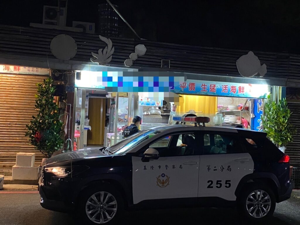 店家深夜未關鐵門,巡邏警員眼尖發現。