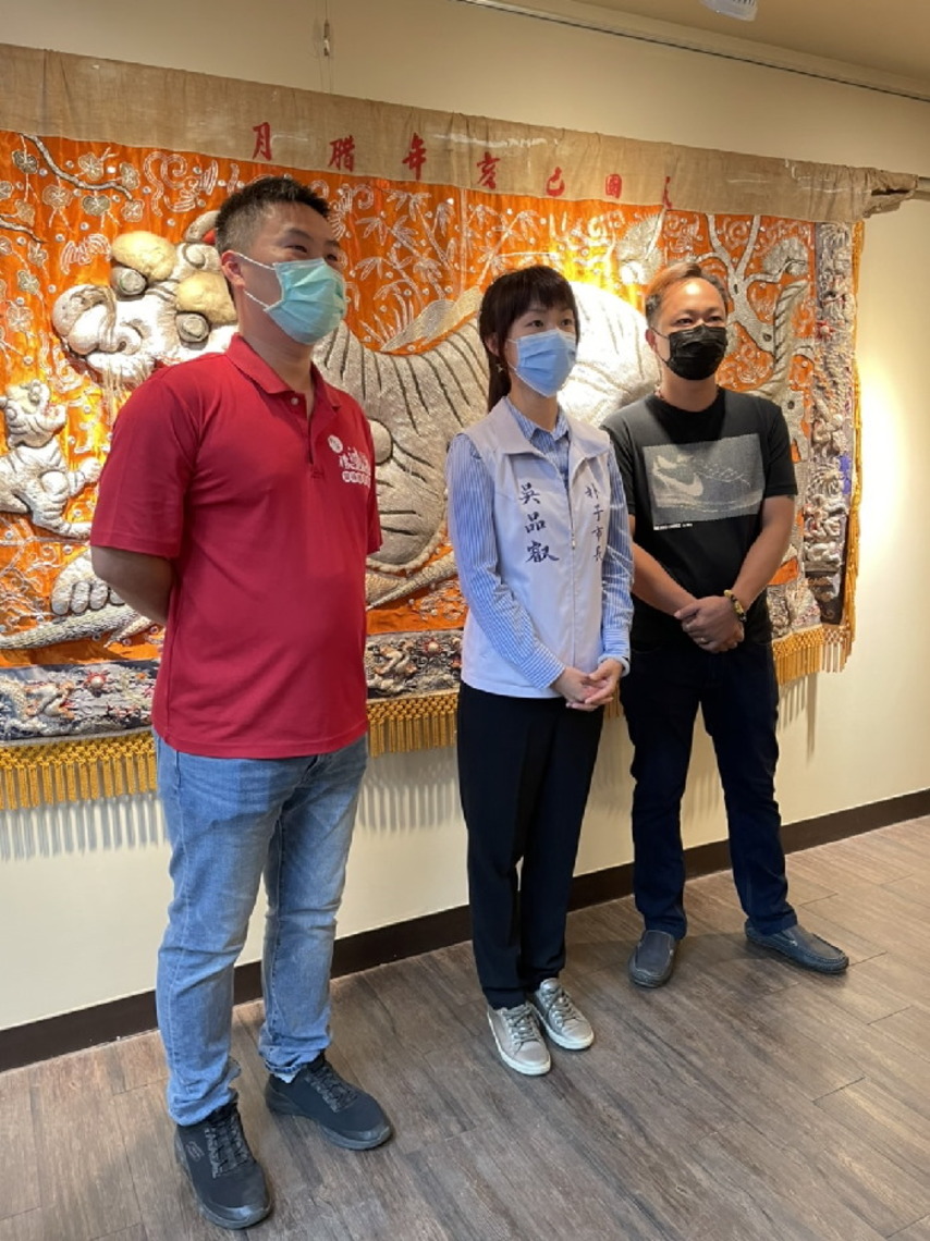 朴子勝鴻社陣頭繡品在朴子文化館展出 台灣的刺繡及陣頭文化