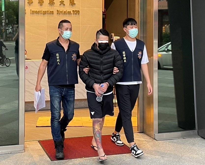 圖片說明:警方將林嫌移送臺北地方檢察署偵辦。(記者徐煜勝翻攝)