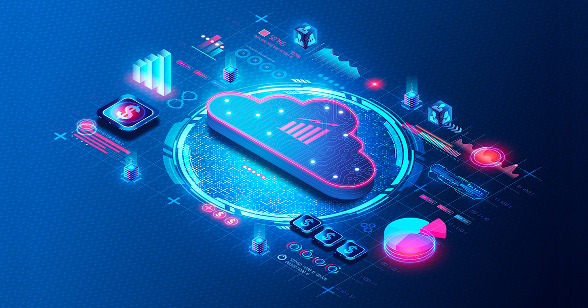 Cloud Cost Management - 3D Illustration