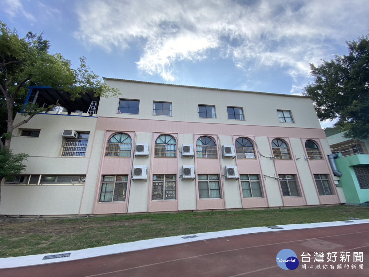 幼兒園防水牆。圖/彰化縣政府提供