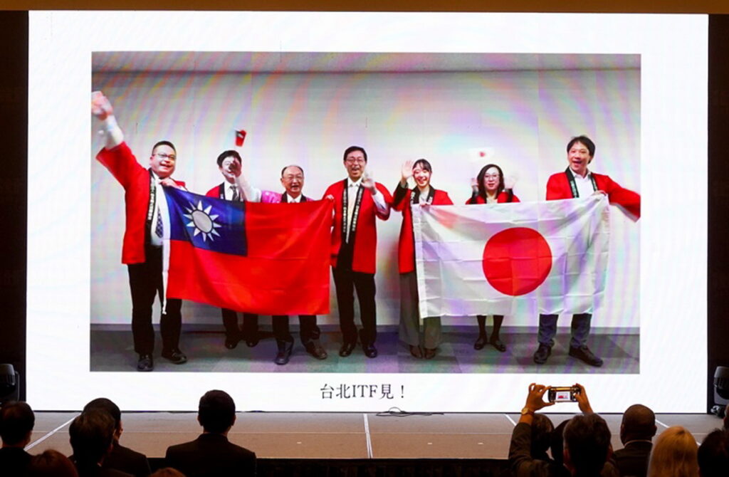 日本觀光振興協會以錄影方式，期待台灣朋友們於展期間到日本攤位逛逛。