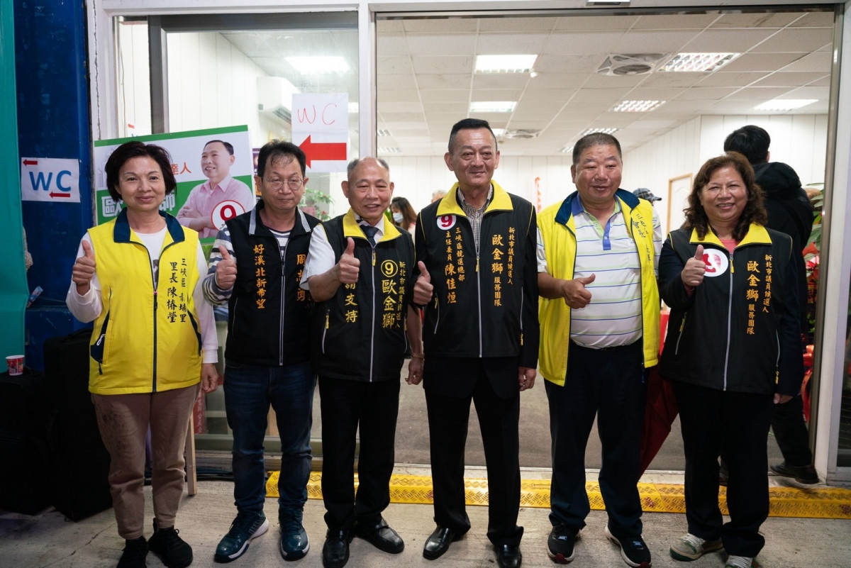 歐金獅再戰市議員席次，靠著專業、經驗再獲得選民青睞。